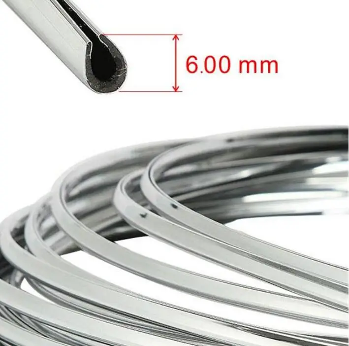 4 м автомобильный Стайлинг хромированные молдинги полоса защитная для audi a3 a4 a5 b8 b6