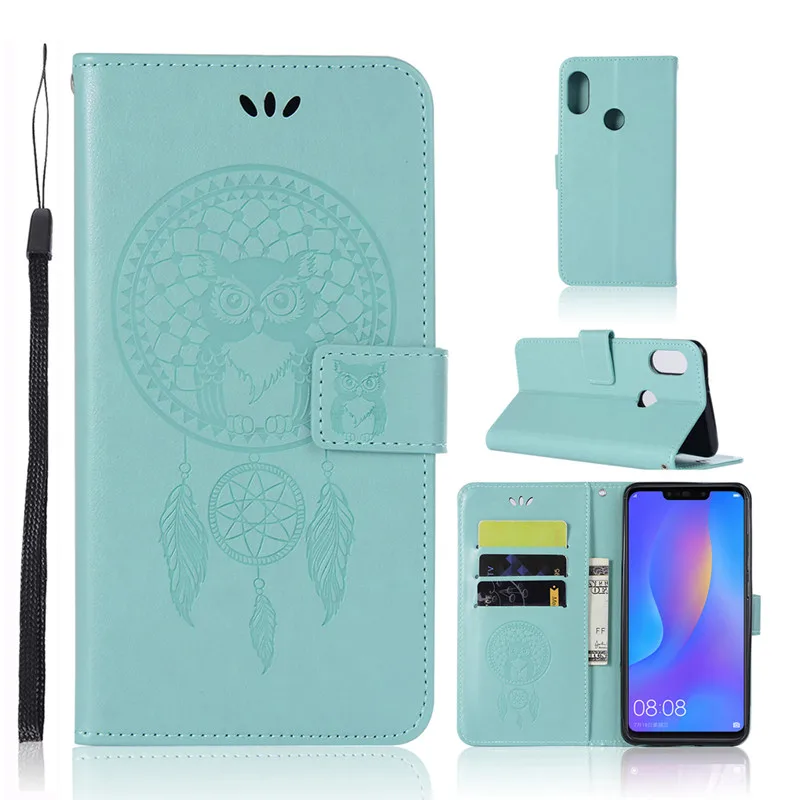 Флип Чехол huawei Y6 2019 класса люкс из искусственной кожи чехол для телефона Prime Pro Y 6
