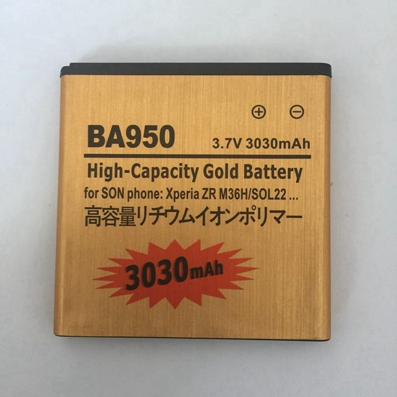 Для Sony Xperia BA950 батарея Замена батареи для SONY ZR M36h SOL22 C5502 C5503 SO-04E AB0300 | Мобильные