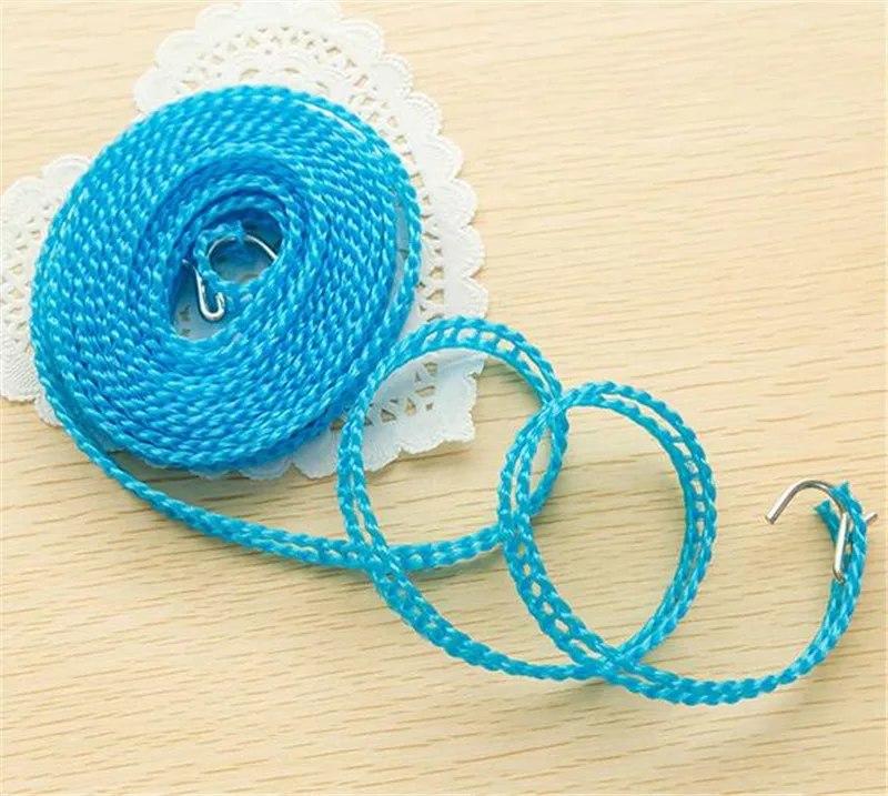 

Hot 200pcs 3 Meters Clotheslines Clothes Dryer Outdoor Cloth Hanging Rope Windbreak Non-slip Clothesline