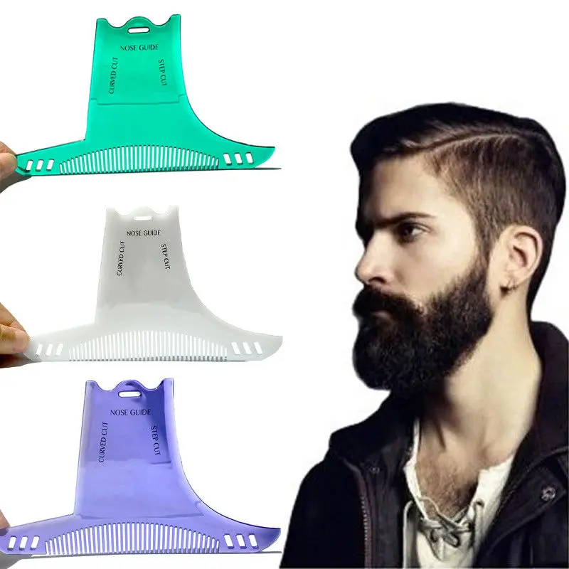 Шаблон для укладки и формирования Мужской Бороды гибкий гребень стрижки бороды