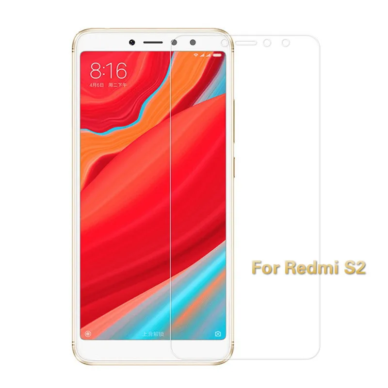 Стеклянная Защитная пленка 2.5D для Xiaomi Redmi S2 закаленное стекло премиум-класса