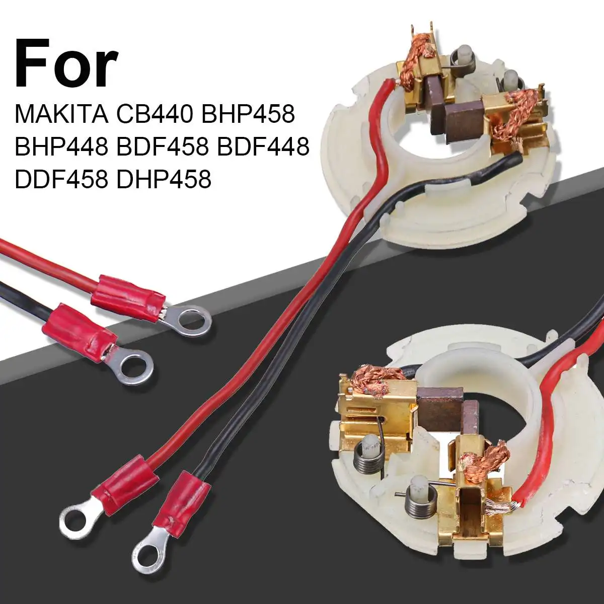 Держатель угольной щетки с 2 карбоновыми щетками для MAKITA CB440 BHP458 BHP448 BDF458 BDF448 DDF458
