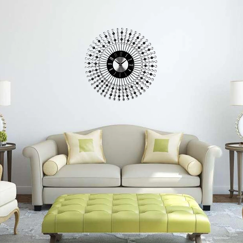 Timelike современные большие роскошные дизайнерские металлические настенные часы