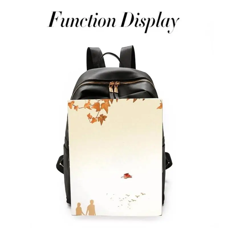 

2pcs/set Fashion Women Backpack Set Black Backpack With Small Purse Teenager Girls PU Leather School Bag Female Daily Travel Bag