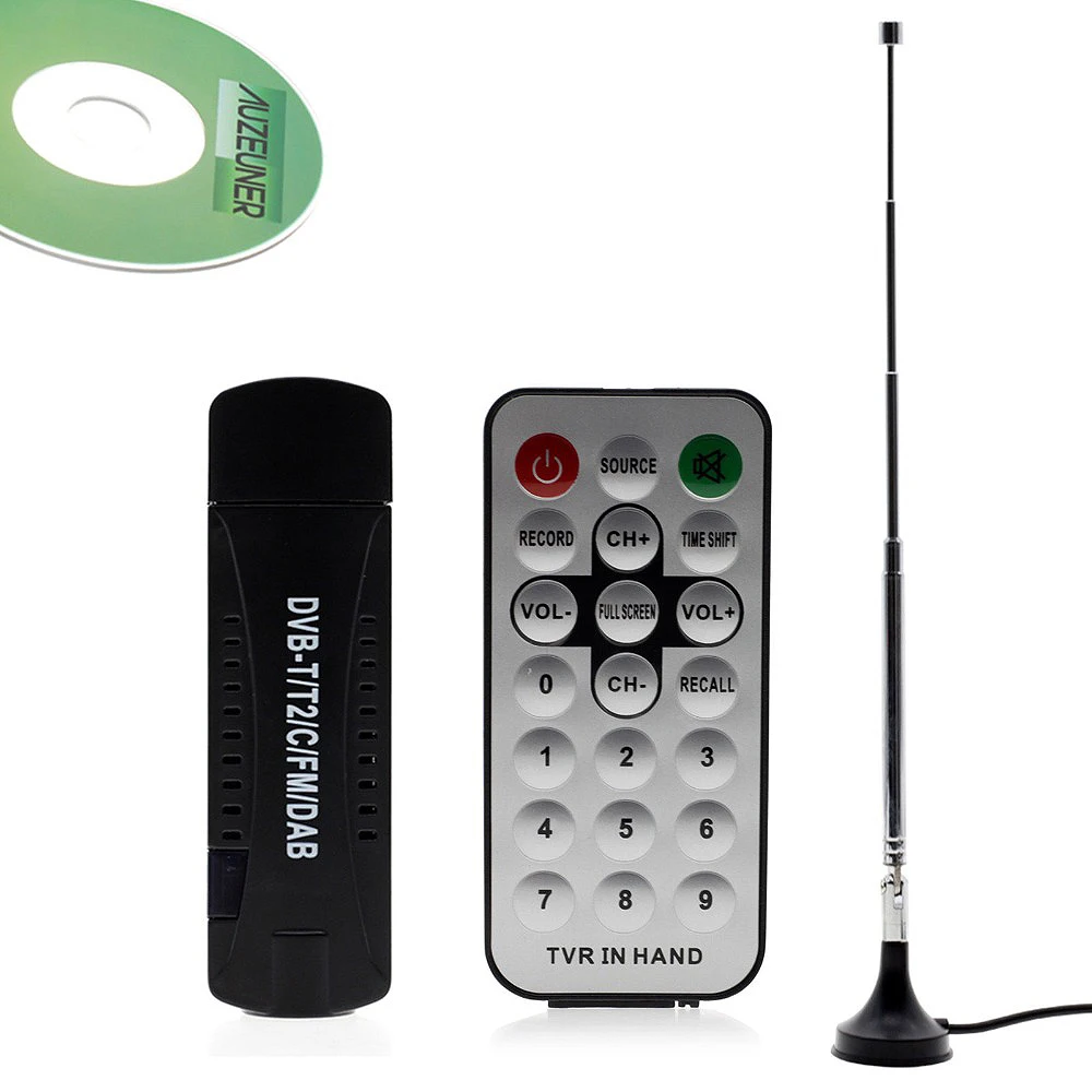 USB DVB-T/T2/c FM DAB PLP SDR цифровой ТВ тюнер стандарты VHF-/UHF диапазон | Электроника
