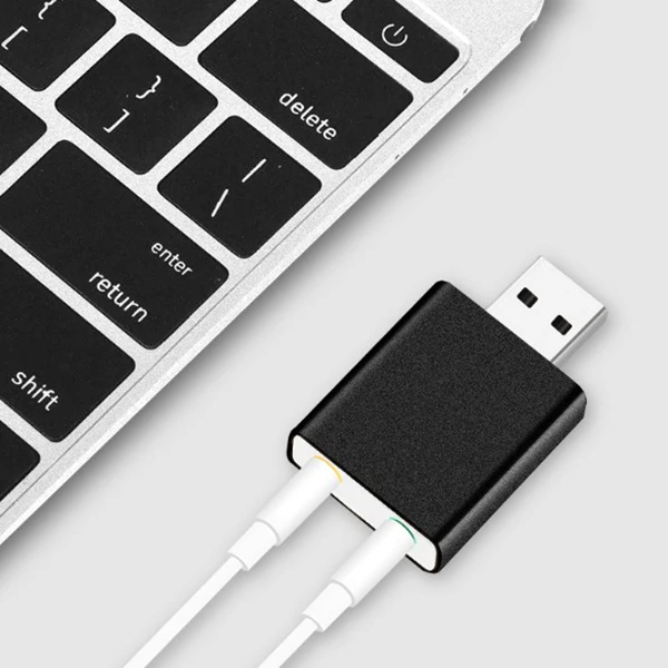 7.1 канальный алюминиевый сплав Usb звуковая карта компьютера внешняя Usb7.1