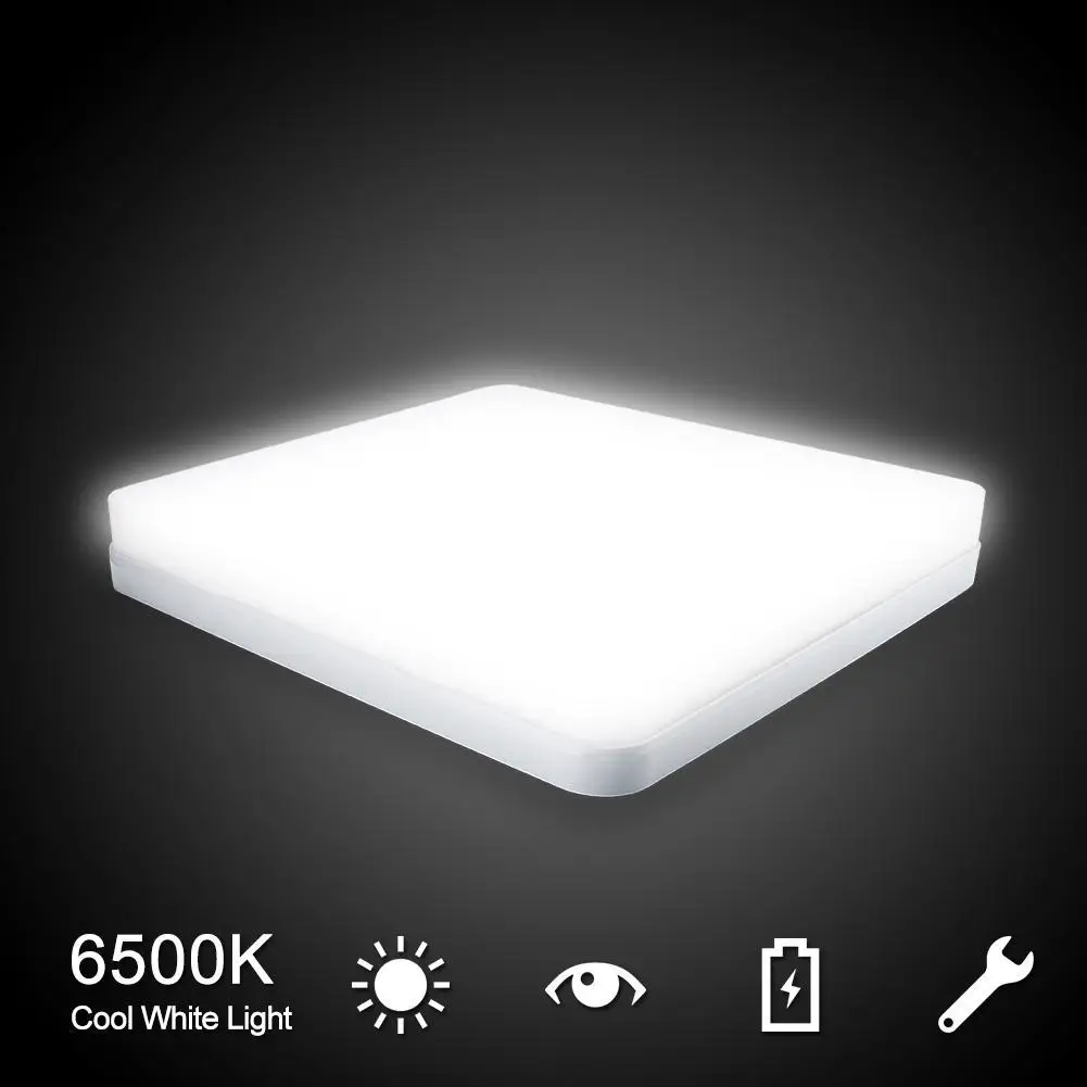 36 Вт светодиодный потолочный светильник 3600лм круглый для дома 6500K|Потолочные