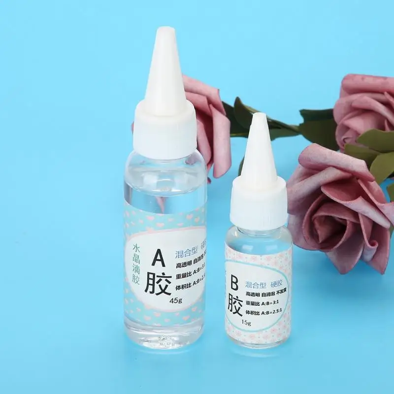 Hot 1Set DIY Transparant Crystal AB Glue Epoxy Resin Jewelry Making Gel | Украшения и аксессуары