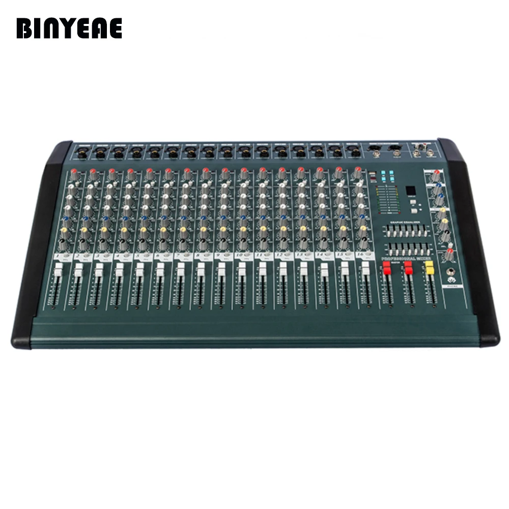 MX1606D 350 Вт x2 профессиональная аудио Мощность миксер машина 16 канальный Mezcladora де dj