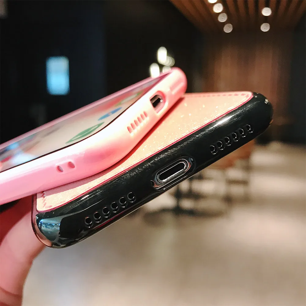 KISSCASE красивый чехол с рисунком для iPhone 8 7 X XS 6 S Plus Роскошные шикарные Чехлы