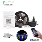 Светодиодная лента Bluetooth 5 м 10 м, умная Светодиодная лента RGB, водонепроницаемая лента 12 В, гибкая лента 2835 RGB Tira, светодиодная полоса для телевизора