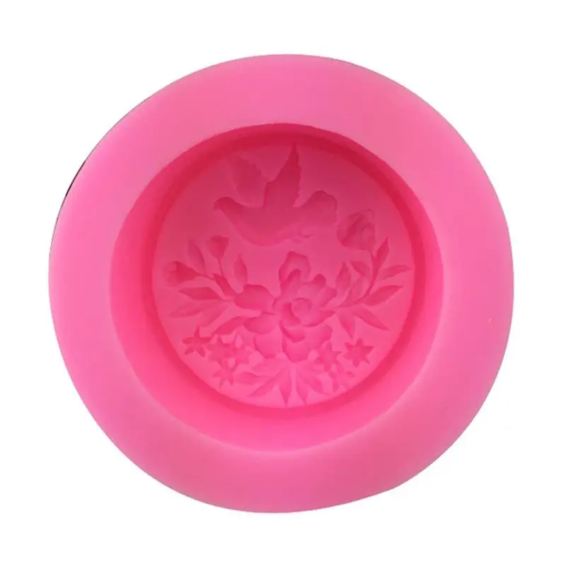 New Pigeons Peony Cake Mold Flower Birds Pattern Fondant Tools Silicone Decorating Sugarcraft Plunger Cookie Cutter | Дом и сад