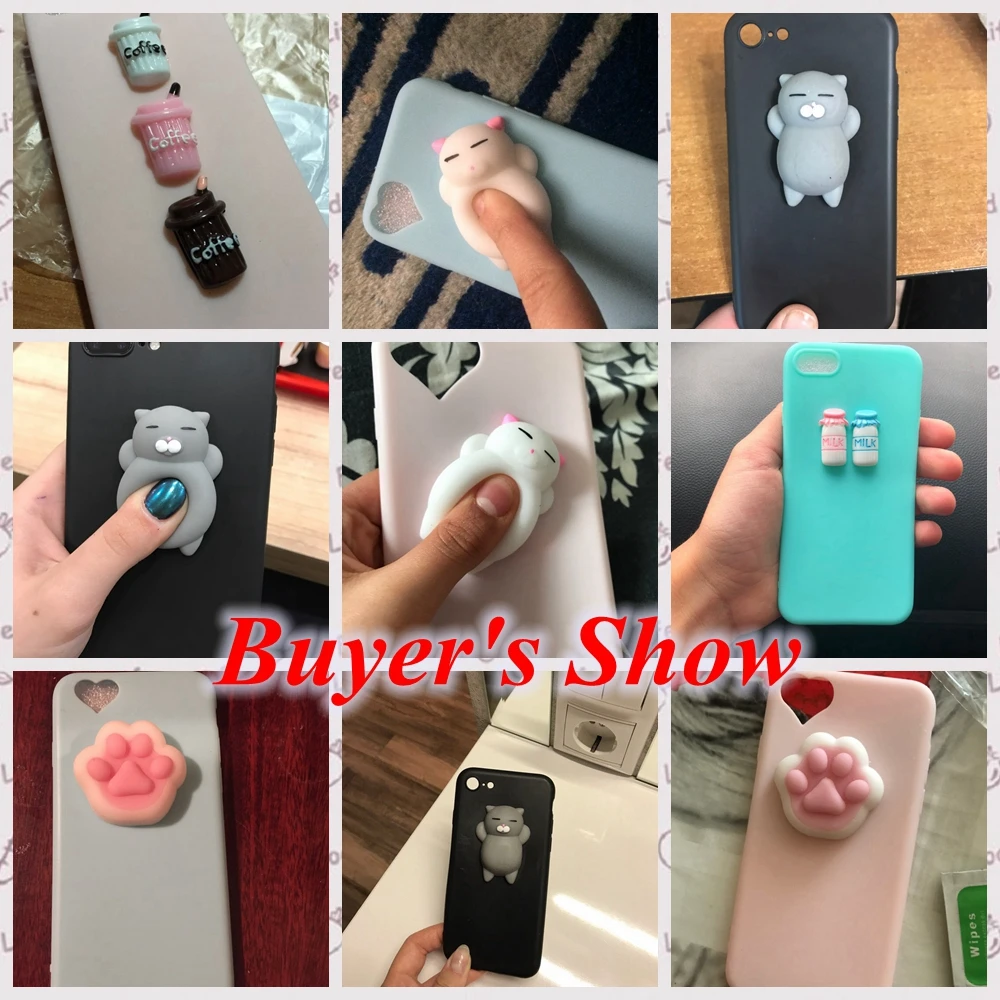 Чехол KISSCASE 3D Cat для iPhone 7 6 8 6S Plus 5 5S SE милые мягкие чехлы разминания s чехол |