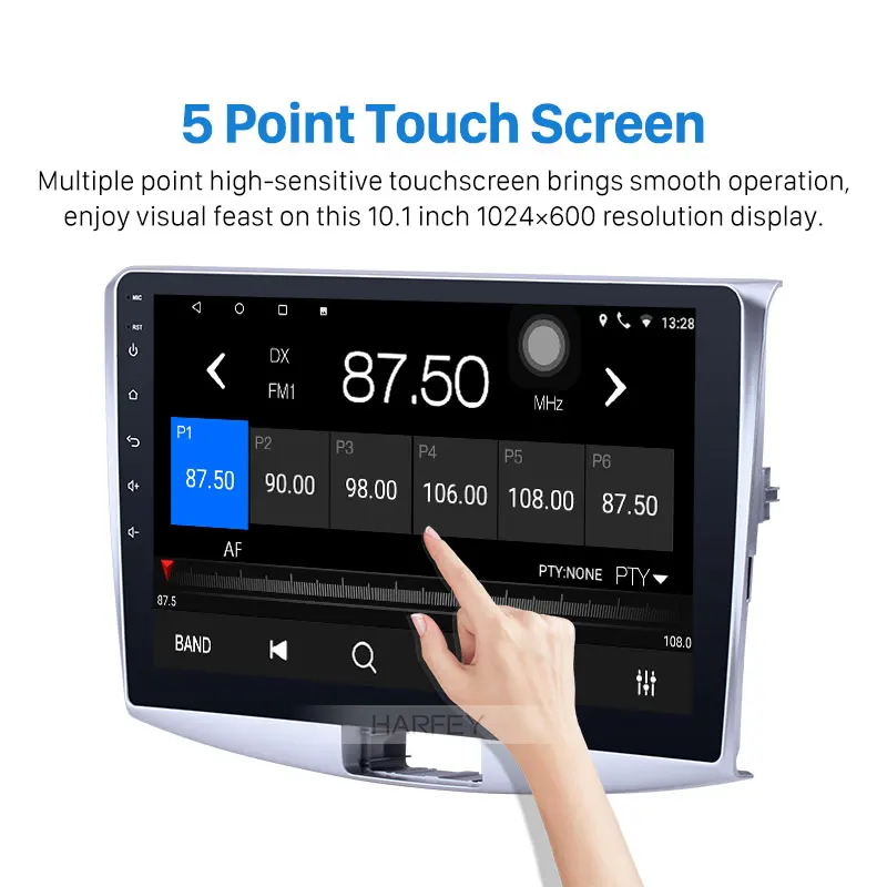 Harfey 2Din 10 1 &quotAndroid 9 0/8 автомобильное радио для 2012 2013 2014 VW Volkswagen Magotan B7 Bora Golf 6 GPS