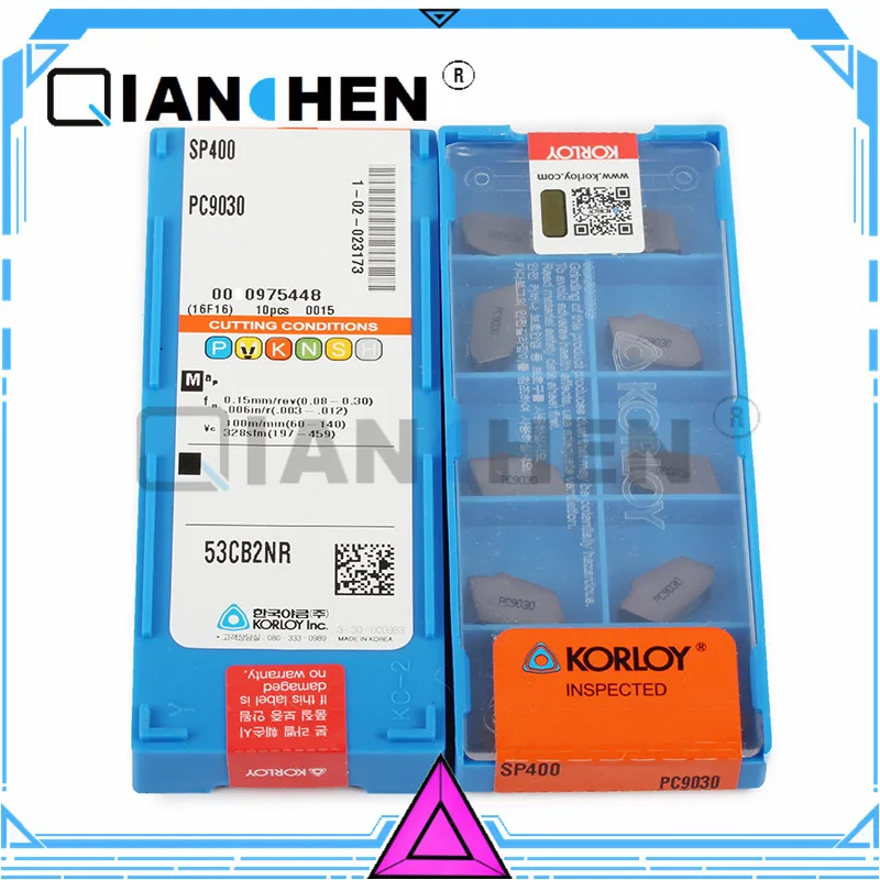 Оригинальный Корея Korloy SP400 NC9030 (10 шт./лот) Высококачественная вставка для