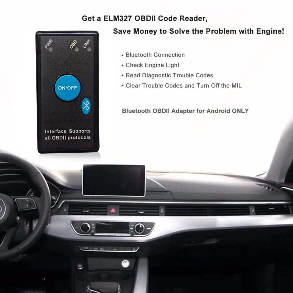 Super Eml327 V1.5 Bluetooth Obd2 Code Reader Car Diagnostic Tool Adapter Elm 327 Power Switch Scanner | Автомобили и мотоциклы