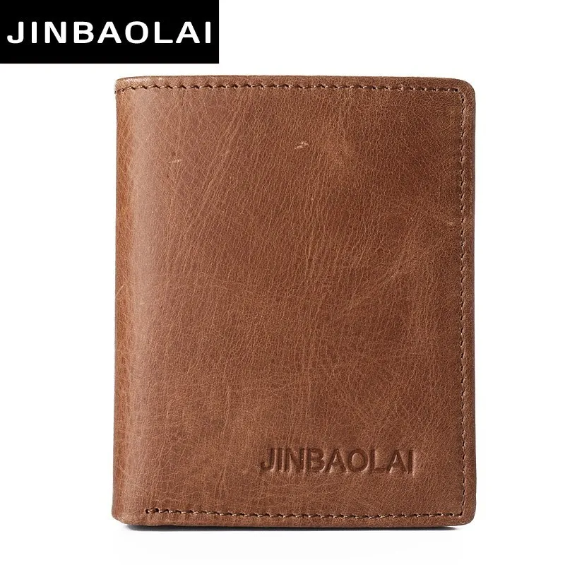 100% Real Leather Mini Wallets Brown Cow Thin Wallet Card Holder Short Design Fashion Handmade Small purse walet|designer pursefashion |