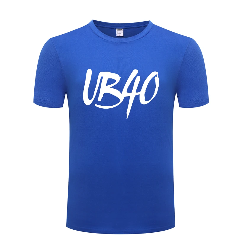 Мужская хлопковая футболка с круглым вырезом и коротким рукавом UB40 | одежда