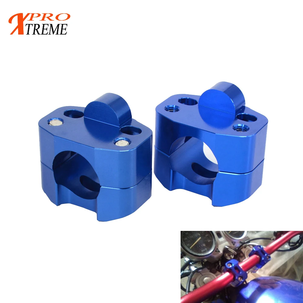 Мотоцикл 1 1/8 &quotCNC алюминиевый руль стояки 28 мм Регулируемые жировые зажимы