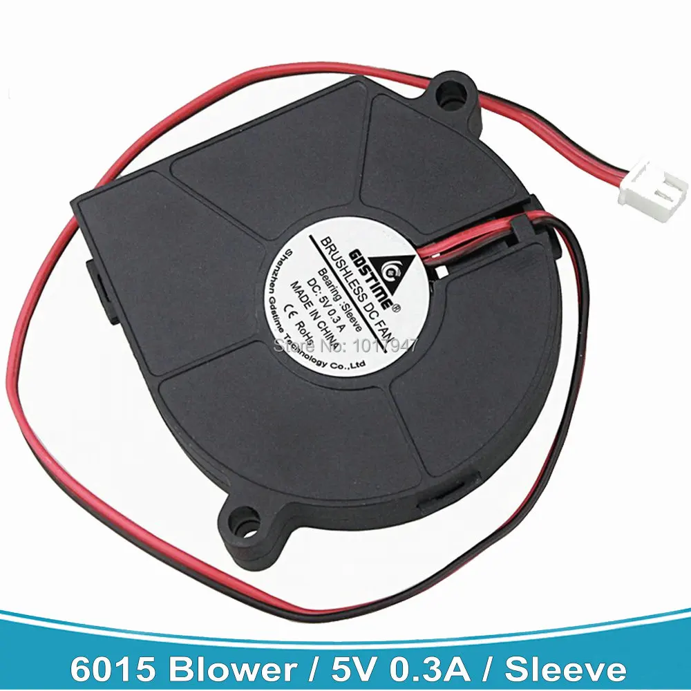 5Pieces Lot PC Computer Cooling Cooler DC Centrifugal Fan 2 Pin 5V 6015S 60x60x15mm 60mm Blower | Компьютеры и офис