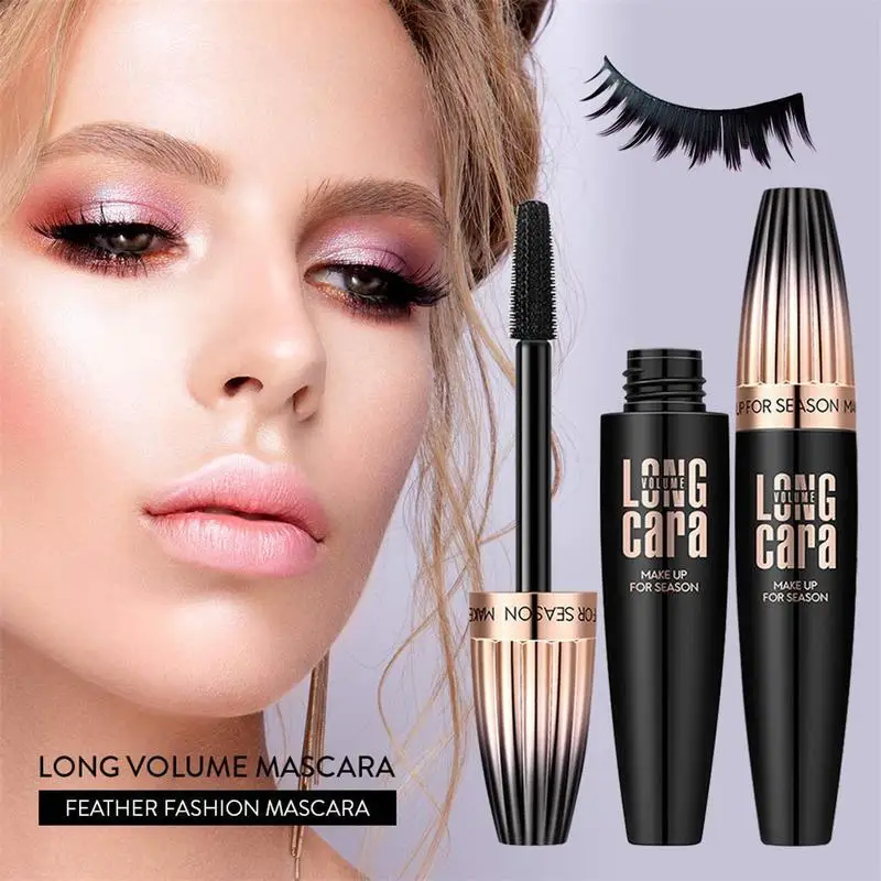 Тушь для ресниц шелковое волокно 4D большая тушь водостойкая с длинным изгибом