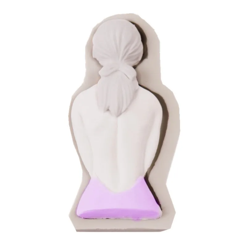 Новый шаблон Девушка фигура гипс модель DIY Украшение свадьба торт подставка