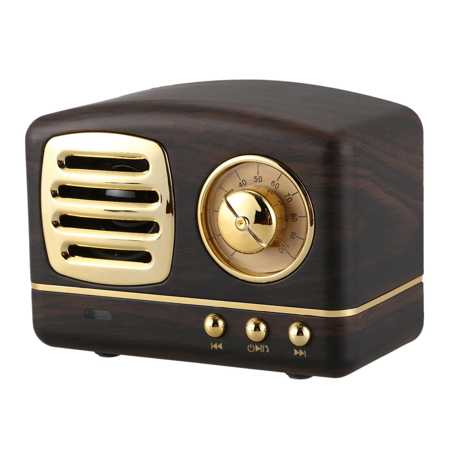 Портативный Bluetooth динамик Ретро Мини беспроводной радио Usb/Tf карта музыкальный