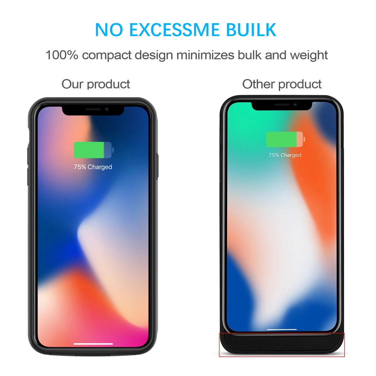 Чехол для зарядного устройства iPhone Xs Max/Xr 5000 мАч чехол Xr/Xs Max|Чехлы с аккумулятором|