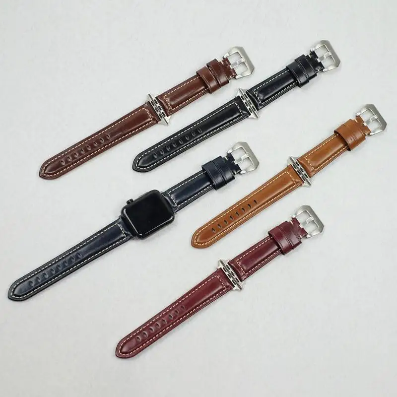 Высокое качество кожаный браслет ремешок для часов Замена Apple Watch iWatch серии 1/2/3 38
