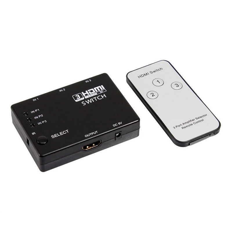 HDMI Коммутатор переключатель селектор 3 входа и один выход совместим с HDCP