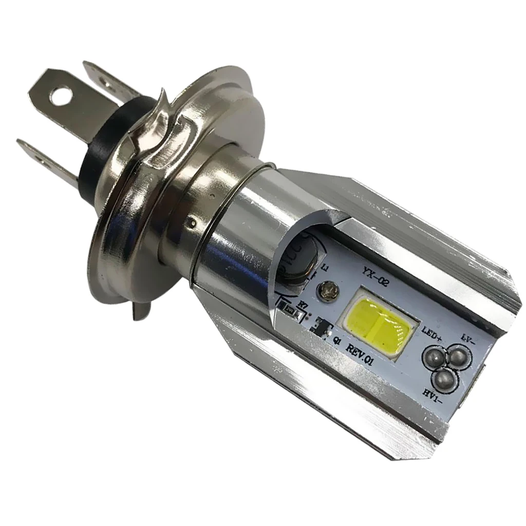 BA20D DC 6 В 80 Вт 6500 К удара светодио дный мотоциклетные Здравствуйте/Lo луч фар лампы ж