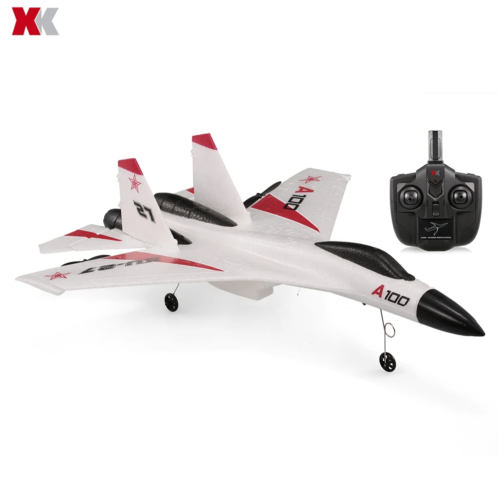 Оригинальный XK A100 SU27 EPP 340 мм размах крыльев 2 4G 3CH RC самолет с фиксированным крылом