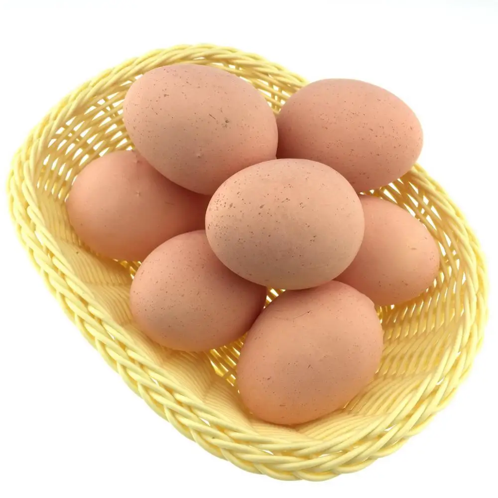 

Gresorth 8pcs Artificial Lifelike Red Chicken Eggs Decoration Fake Food Toy Home Party Kitchen Table Show