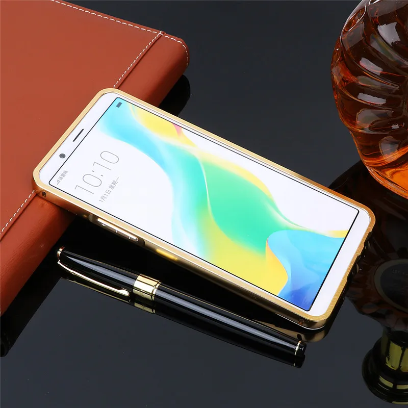 Oppo Realme 2 Pro Чехол OppoA7X металлическая рамка с зеркалом задняя крышка Жесткий чехол