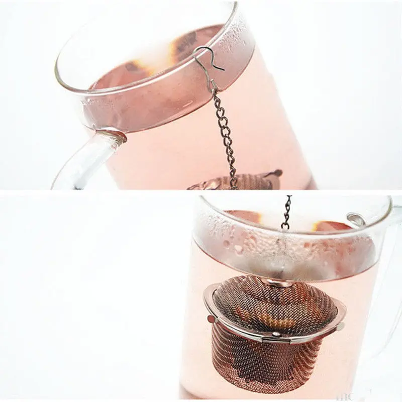 Нержавеющая сталь Чай ситечки воды Монстр Форма Infuser Фильтр пустой сумка