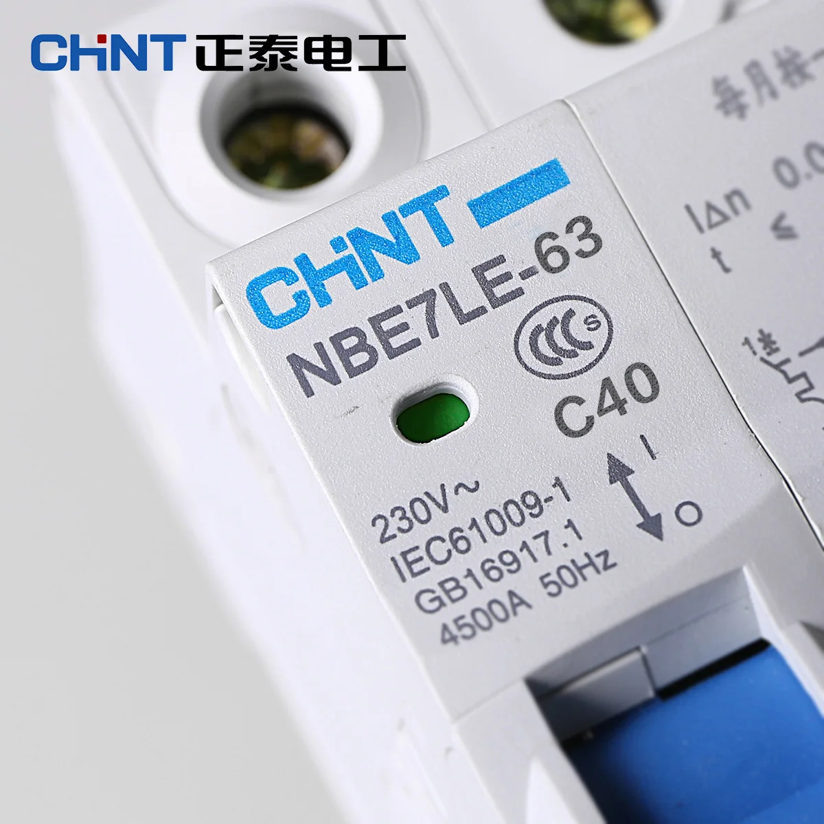 CHINT Небольшие Автоматические выключатели утечки земли NBE7LE 1P + N 40A с защитой от