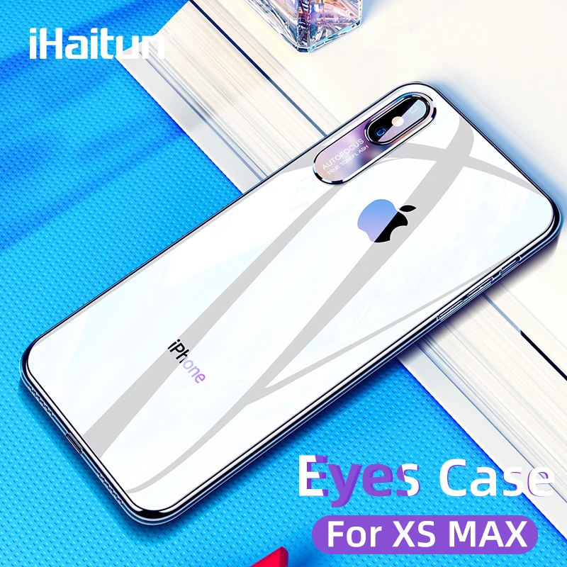 Роскошный чехол iHaitun с глазами для iPhone XS MAX XR X Чехлы протектор объектива