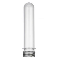 50pcs 40ml plastic test tube with screw cap bottle aluminum cap packing tube with pressure sensitive seal candy capsule 5 6inc