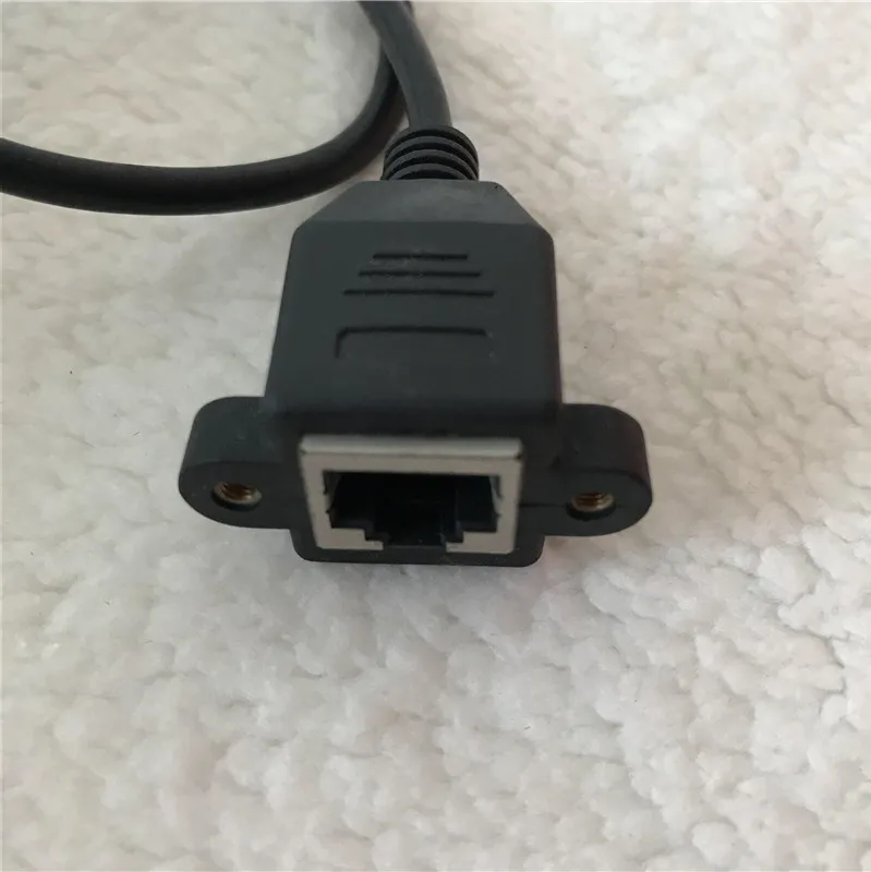 Сетевой кабель RJ45 адаптер Папа мама с винтами может быть закреплен на панели