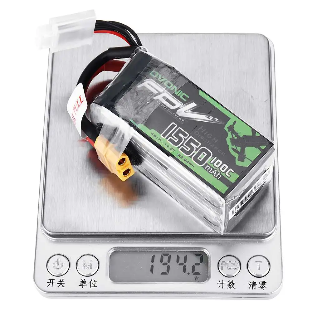 Аккумулятор Ovonic 14 8 V 1550mAh 100C Разъем XT60 для FPV Racing Drone модели запасные части