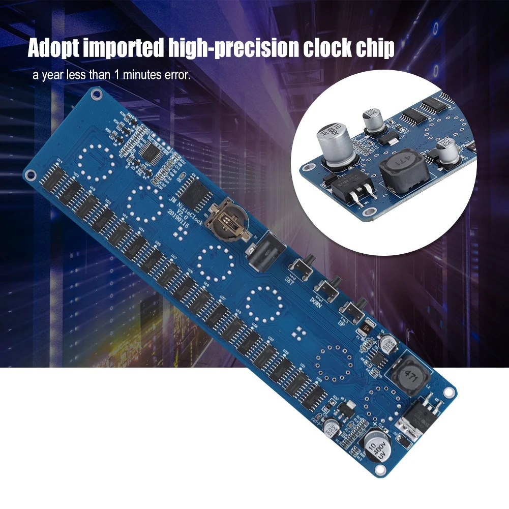 DIY IN12 PCBA набор цифровых часов 11в 13в печатная плата модуля Горячая