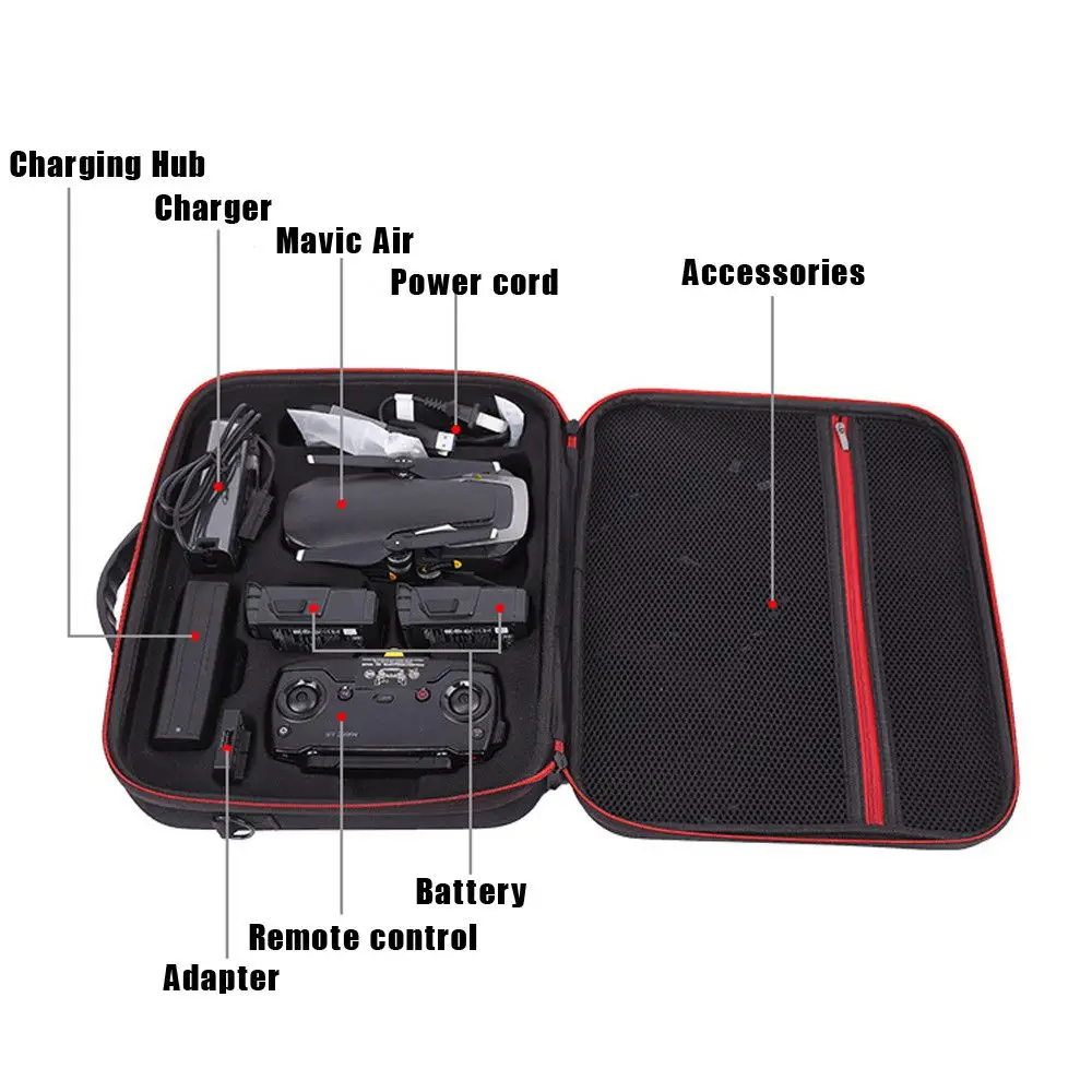 Водонепроницаемый чемодан сумка для DJI Mavic Air Quadcopter аксессуары дрона портативные