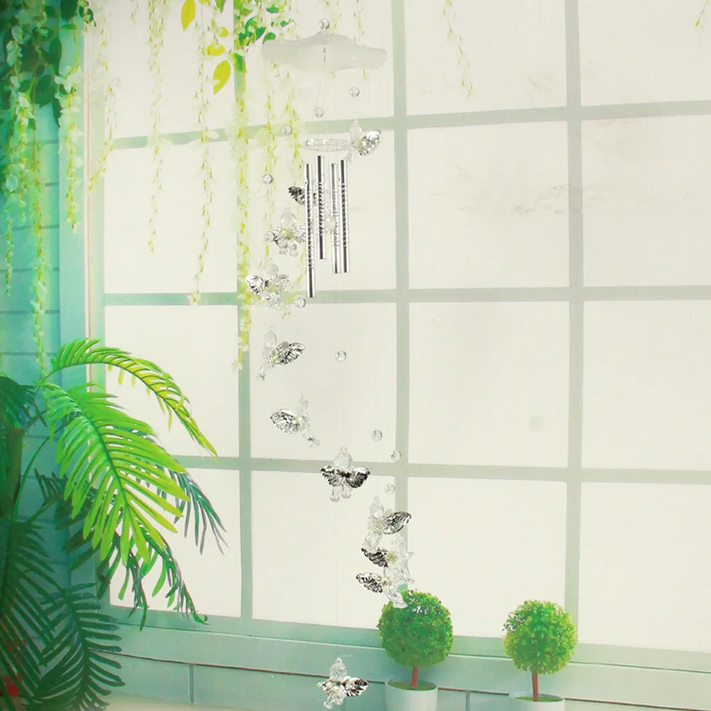 Металлические алюминиевые трубки с колокольчиком-хранителем и ангелом