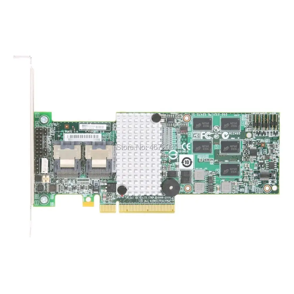 Новая карта контроллера Broadcom Avago LSIMegaRAID SAS LSI 9260 8i LSI00198 8 портов 512 МБ кэш SFF8087 6 ГБ