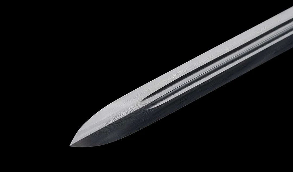 Classical Yongle sword lFully Hand-made Ming Dynasty Sword Damascus Folded Steel Polished Collection | Дом и сад