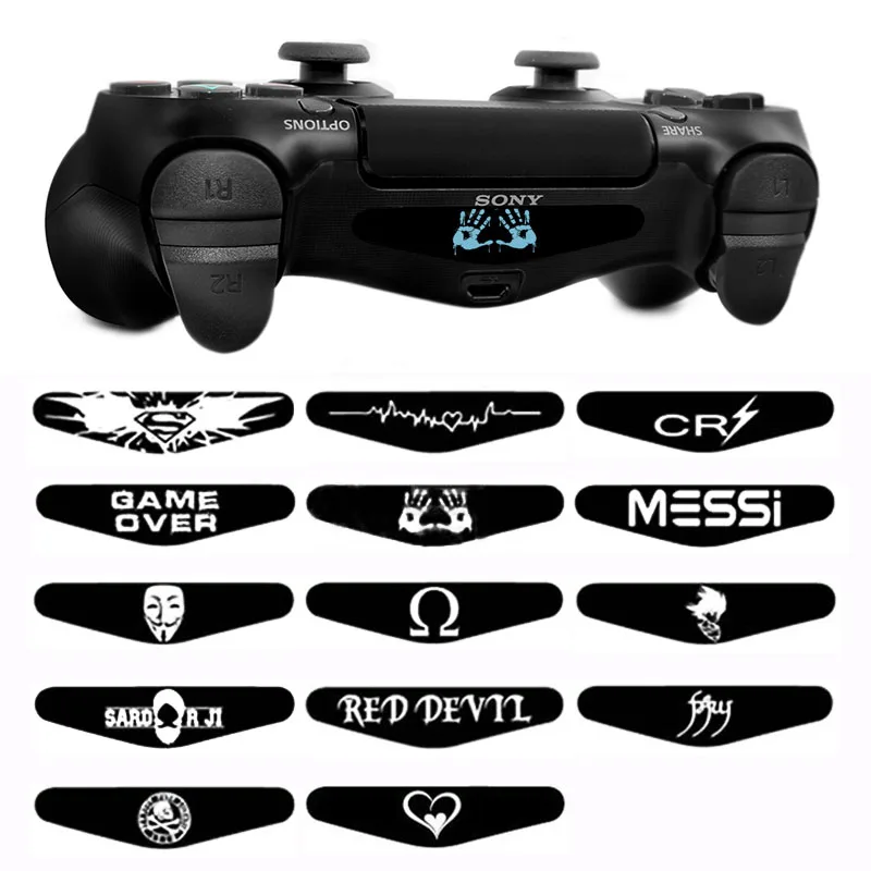 2 шт. виниловые светильник йки для контроллера Sony PS4 Playstation 4 Dualshock 4|Наклейки| |