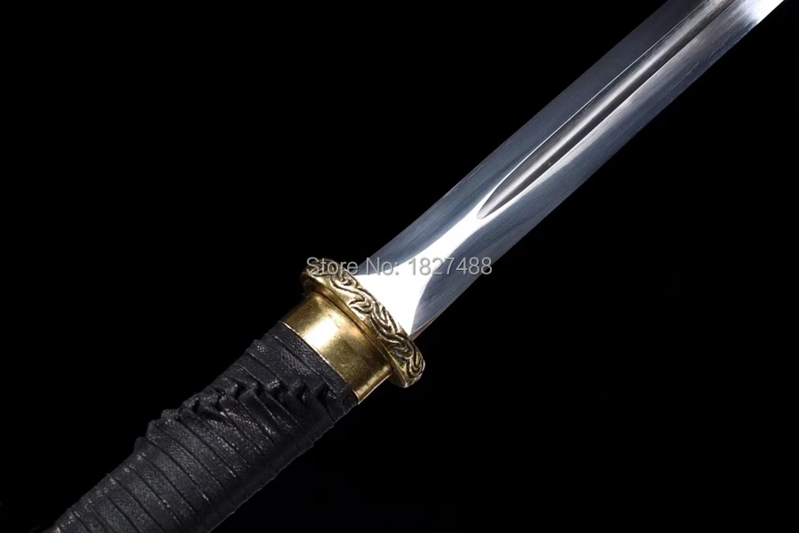 Азиатский меч сабля Katana Full Tang 1095 двойной край из углеродистой стали очень острый