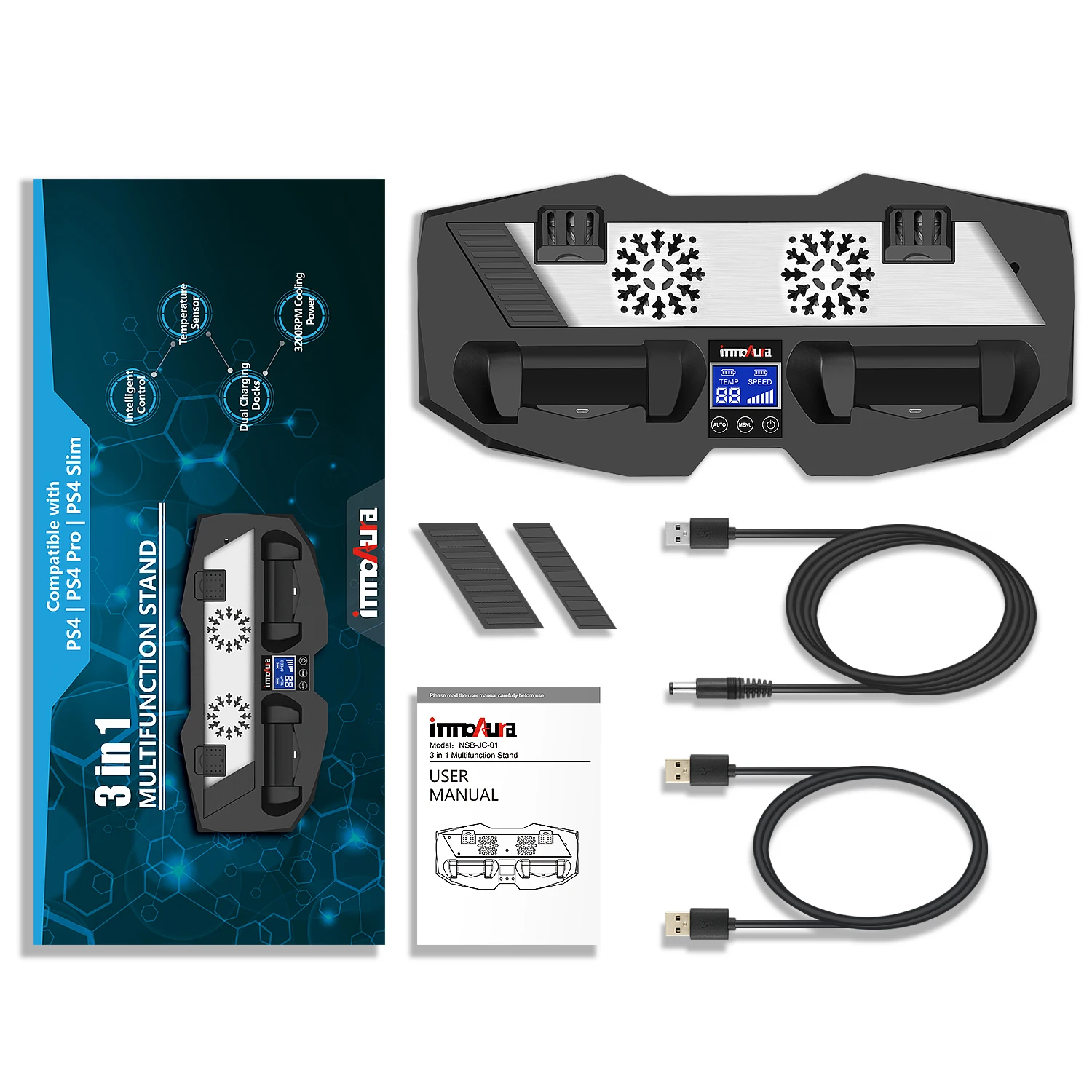 Вертикальная подставка вентилятор охлаждения для PS4/PS4 тонкий PS4 Pro Сенсорный