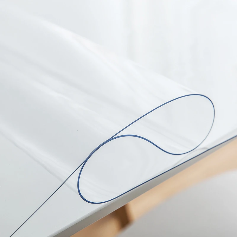 1x Водонепроницаемая скатерть из ПВХ прозрачный коврик настольный протектор